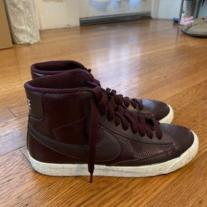 Patent leather Nike blazers